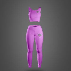 Spandex Workout Trouser & Sleeveless Crop Top Set